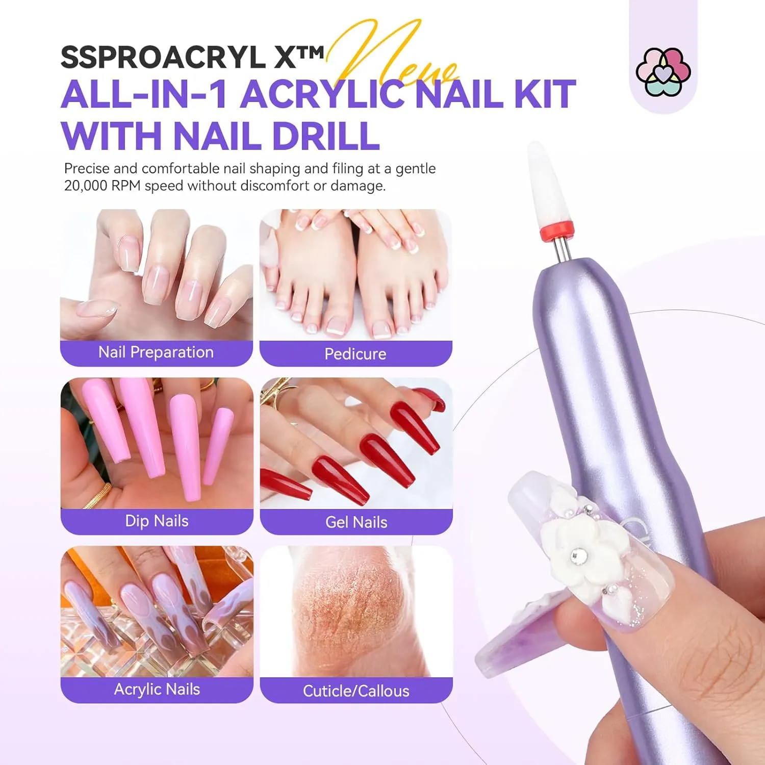 Saviland SSProAcryl X Supreme kit unghie acriliche completo