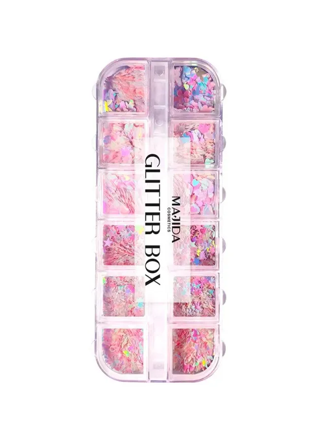 Majida Cosmetics Glitter Box nail art decorazione unghie glitter