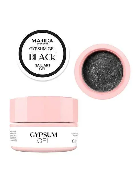 Majida Gypsum Gel Black gel nail art nero effetto gesso