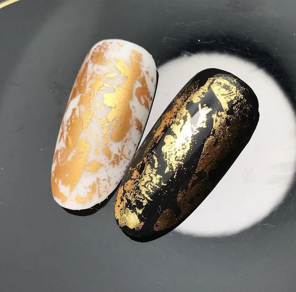 Majida Cosmetics Foil Oro nail art 1 m vetro rotto