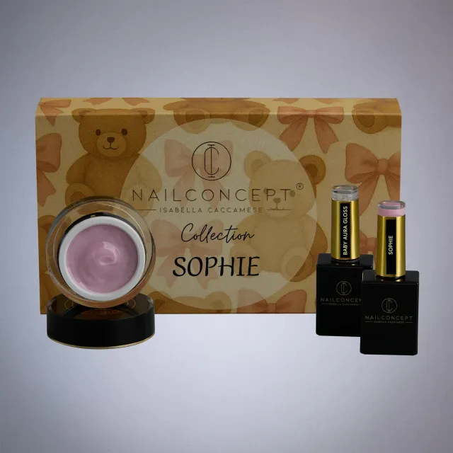 Nail Concept Sophie Collection kit unghie rosa seta builder e colore