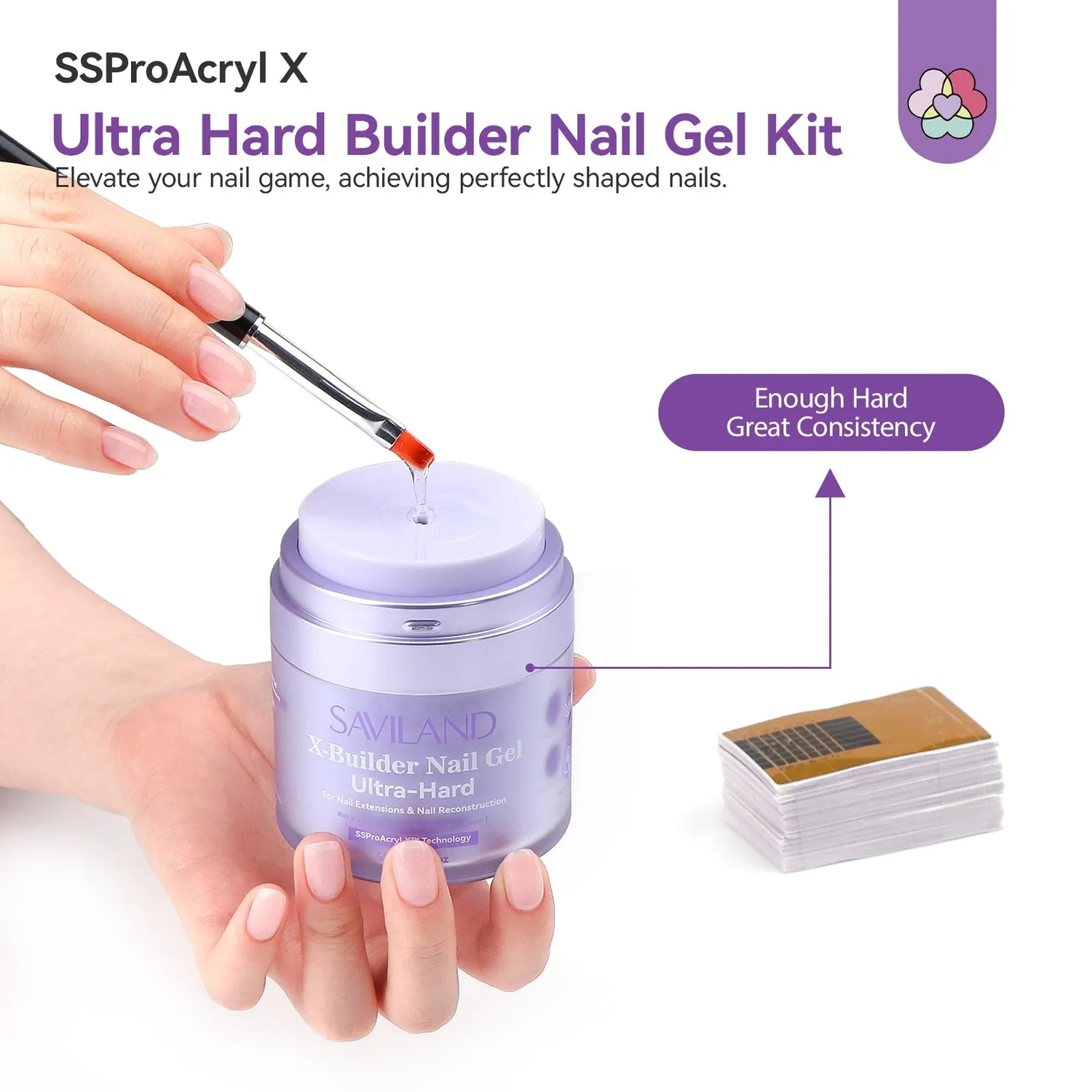 Saviland C Hard builder gel kit estensione 50 ml