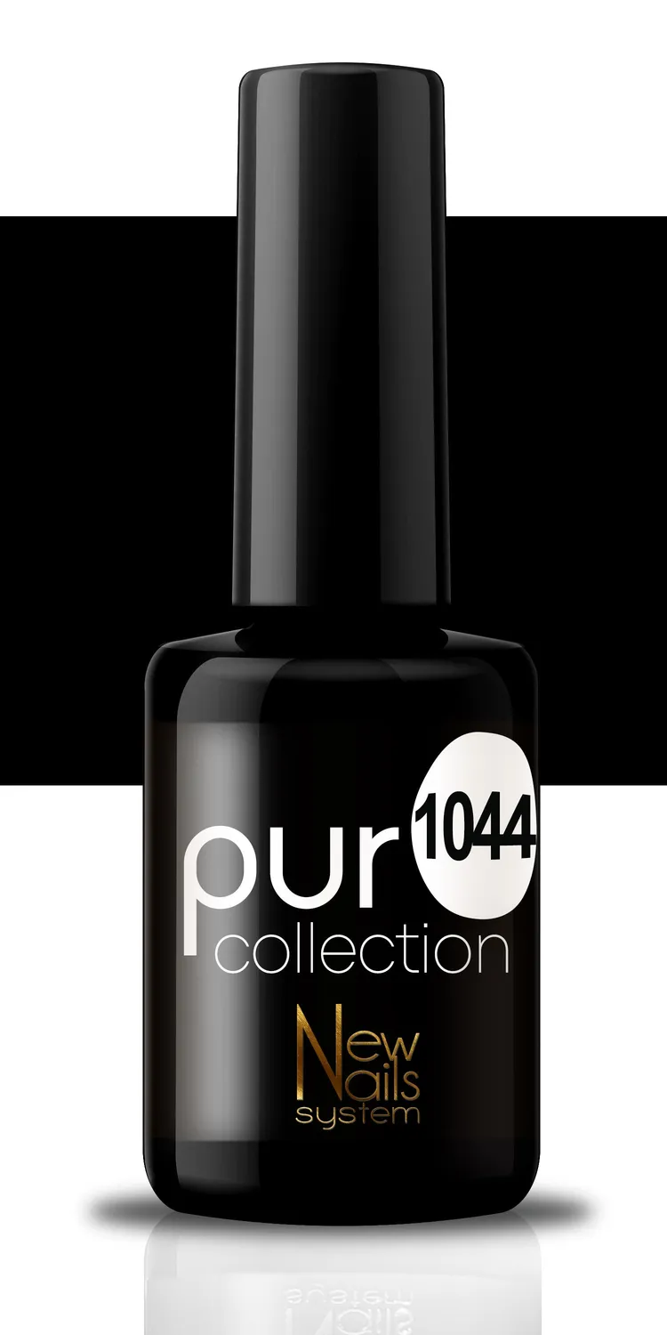 New Nails System Black & White 1044 smalto nero intenso