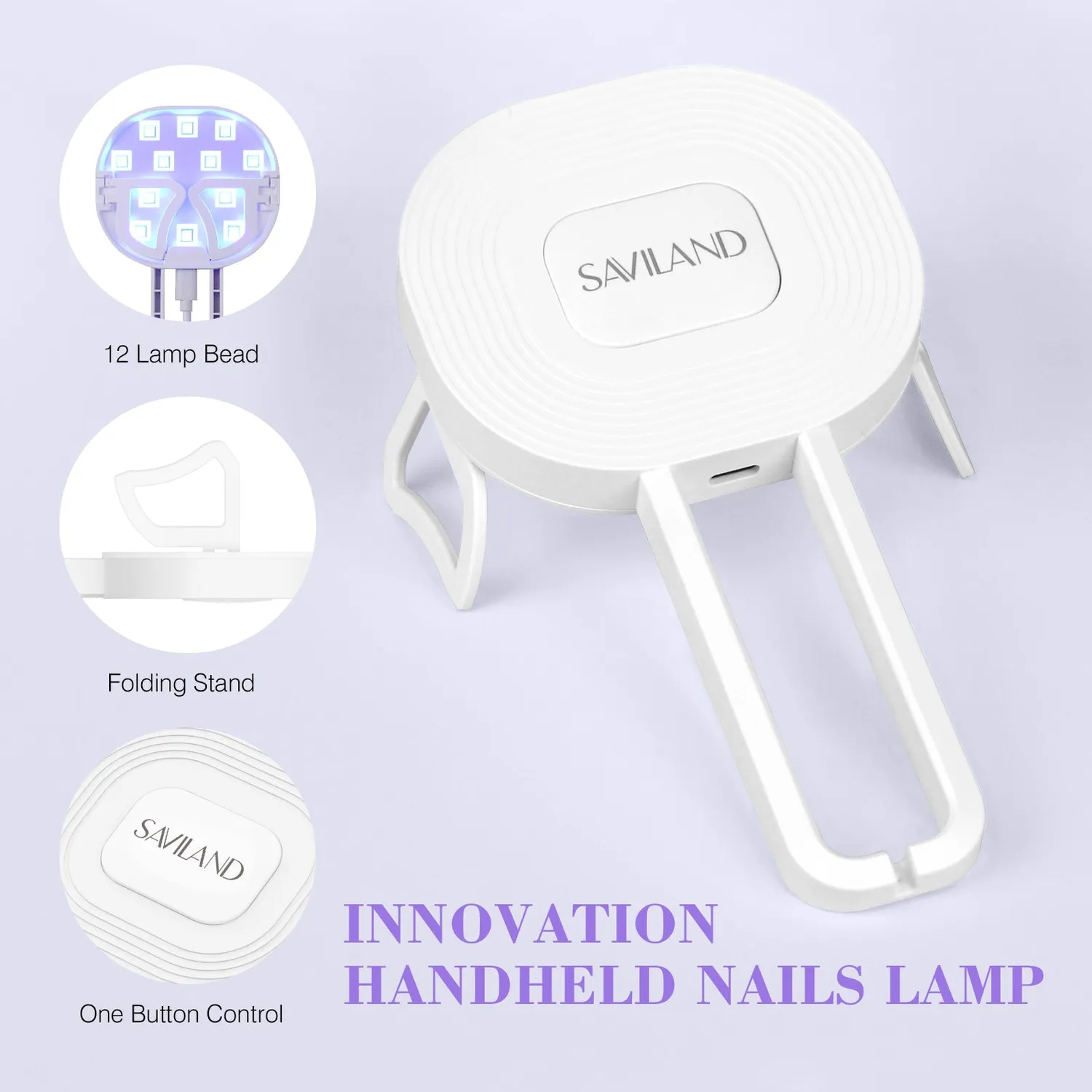 Saviland Kit Gel Unghie Principianti Lampada Tips Coffin