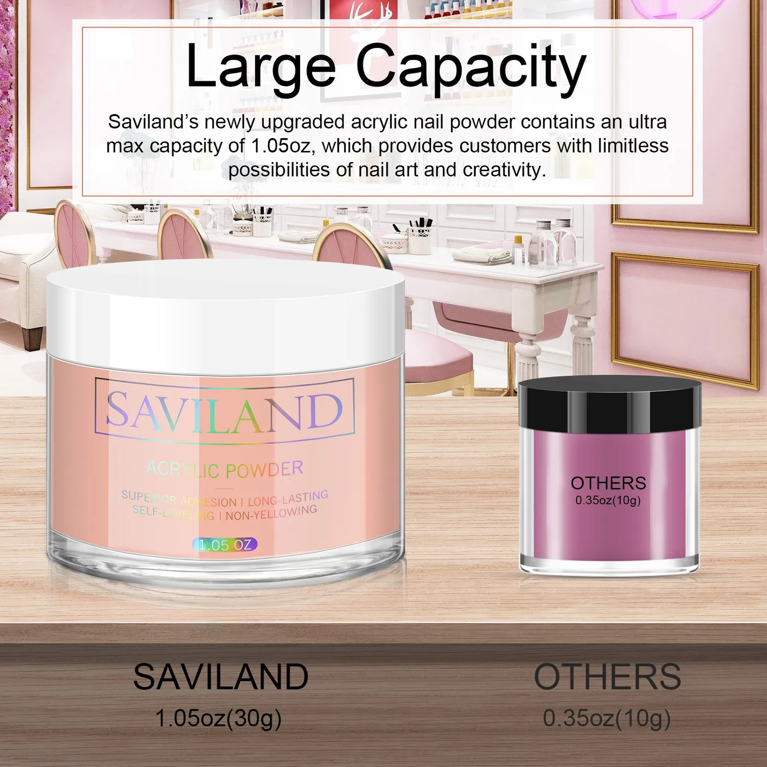 Saviland Polvere Acrilica Nude Effetto Naturale