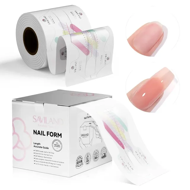 Saviland nail form riutilizzabili 100pz cartine extension