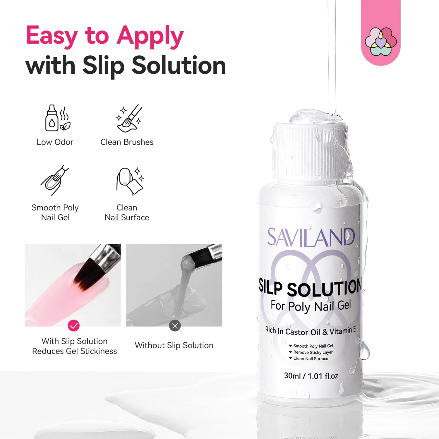 Saviland Purple Galaxy polygel unghie 4 colori cat eye HEMA-free