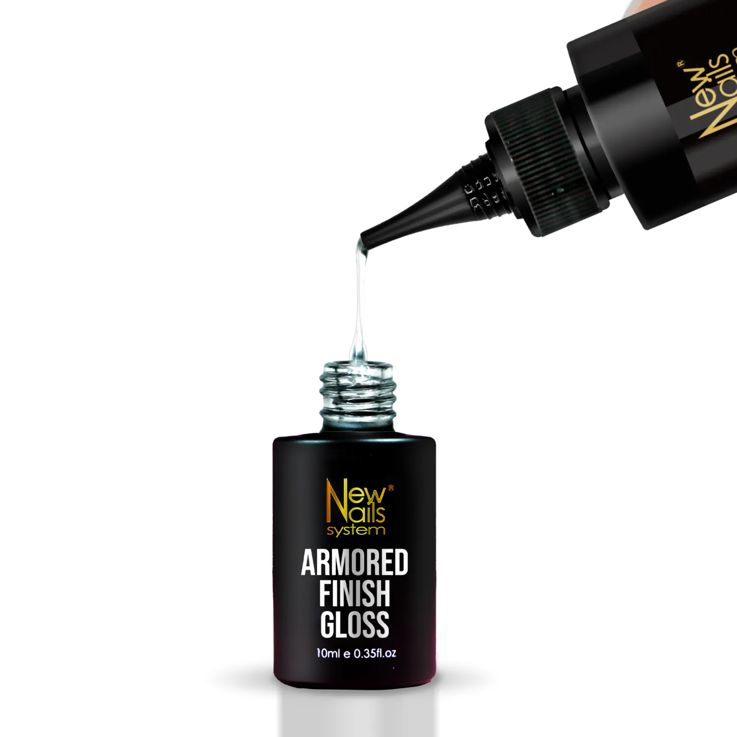 New Nails System Armored Finish Gloss top coat 100 ml effetto vetro