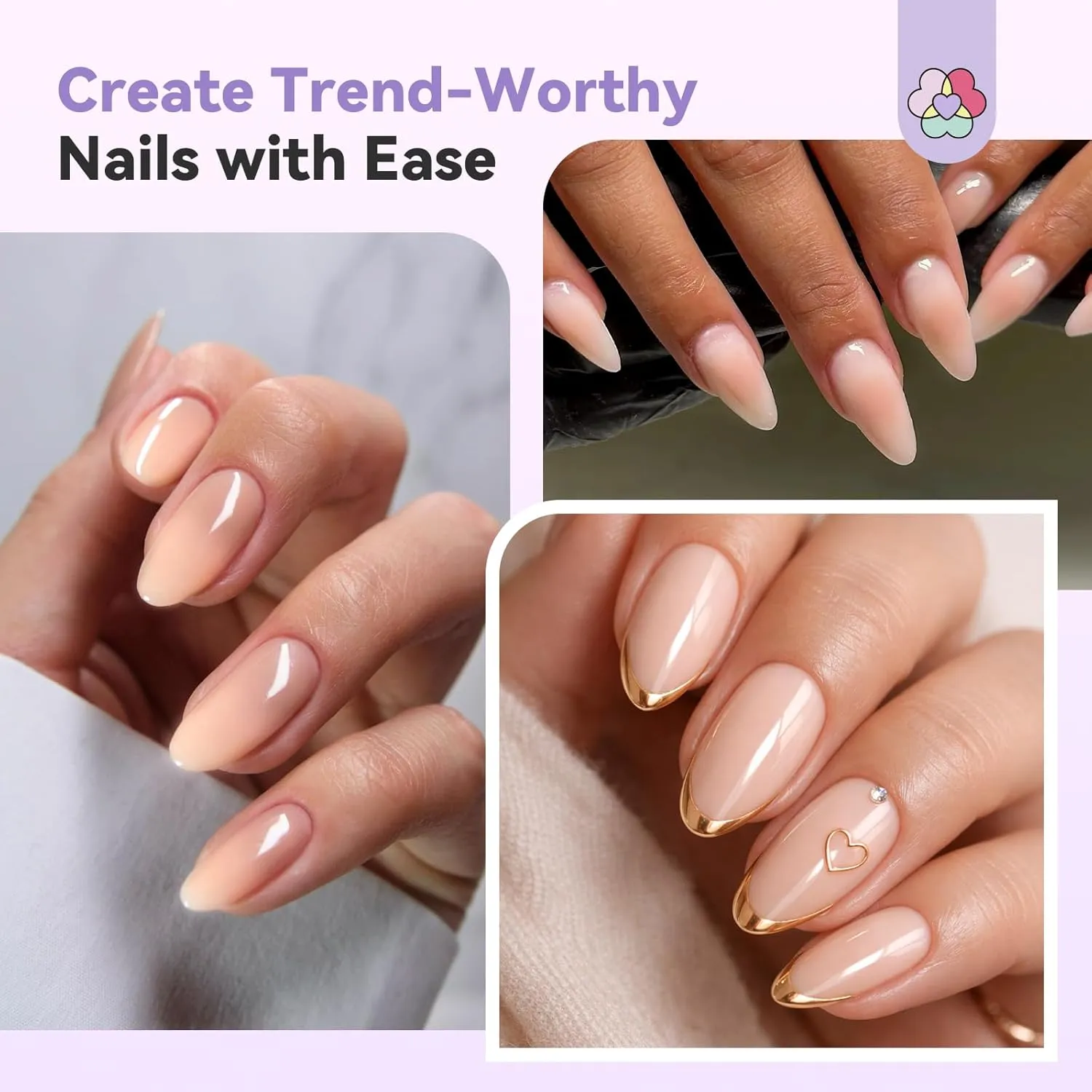 Saviland gel aerografo unghie nude chiaro aura