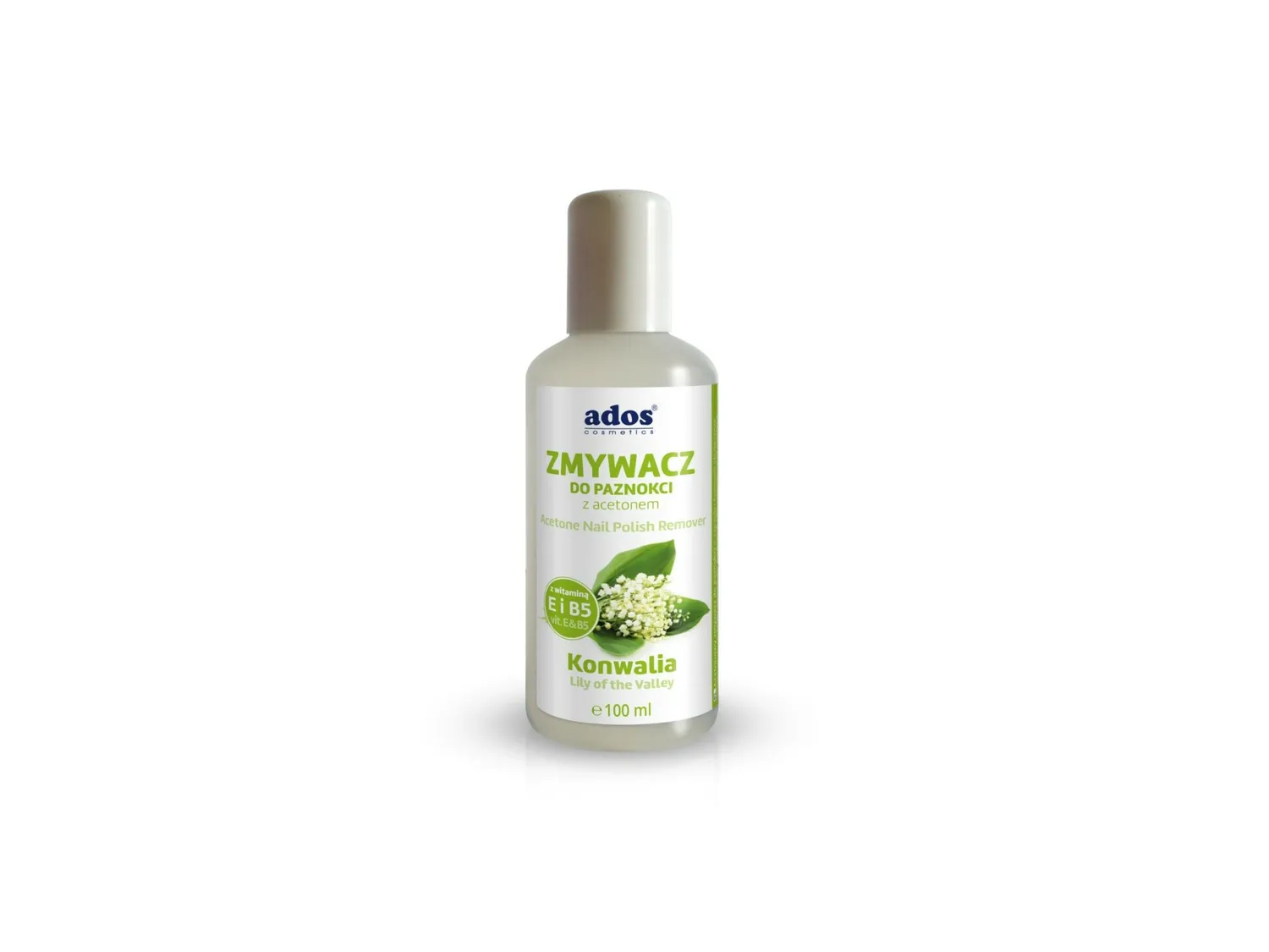 Ados Cosmetics Acetone solvente unghie 100 ml con vitamina E