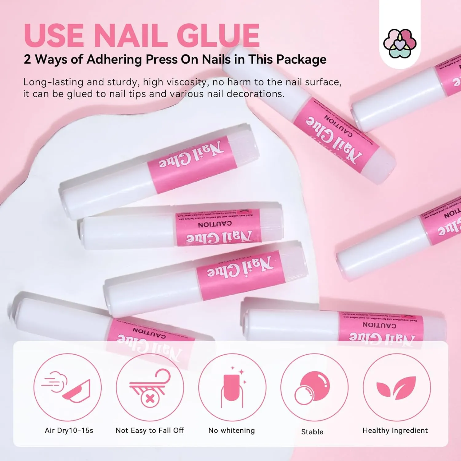 Saviland Press On Kit Accessori Unghie 20pz Completo