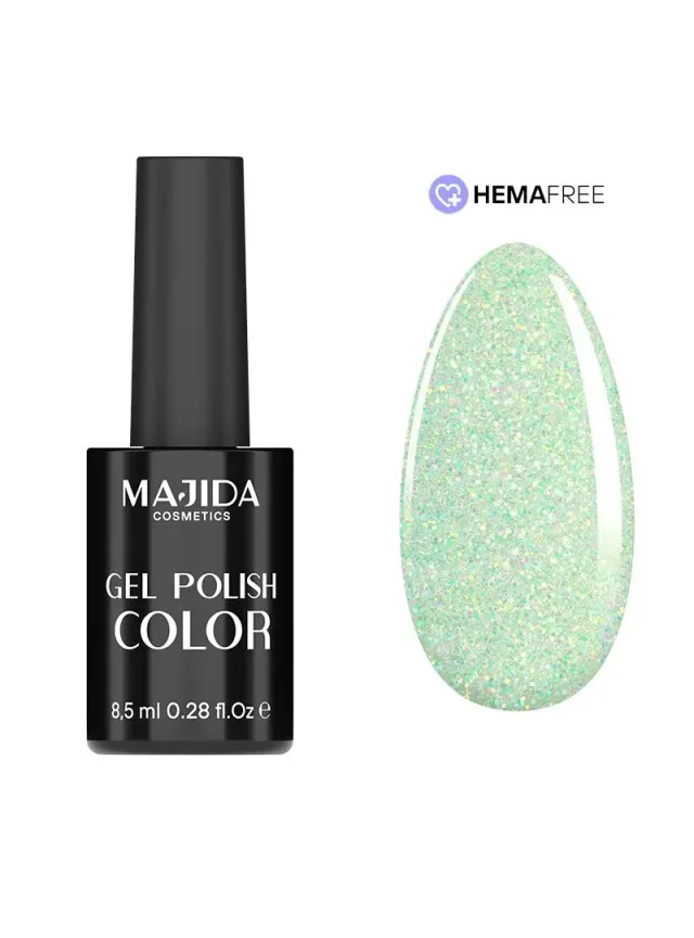 Majida Cosmetics Gel Polish Emerald smalto semipermanente 8,5 ml verde