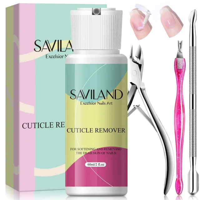 Saviland Kit Cura Cuticole Crema 60 ml con tronchesina