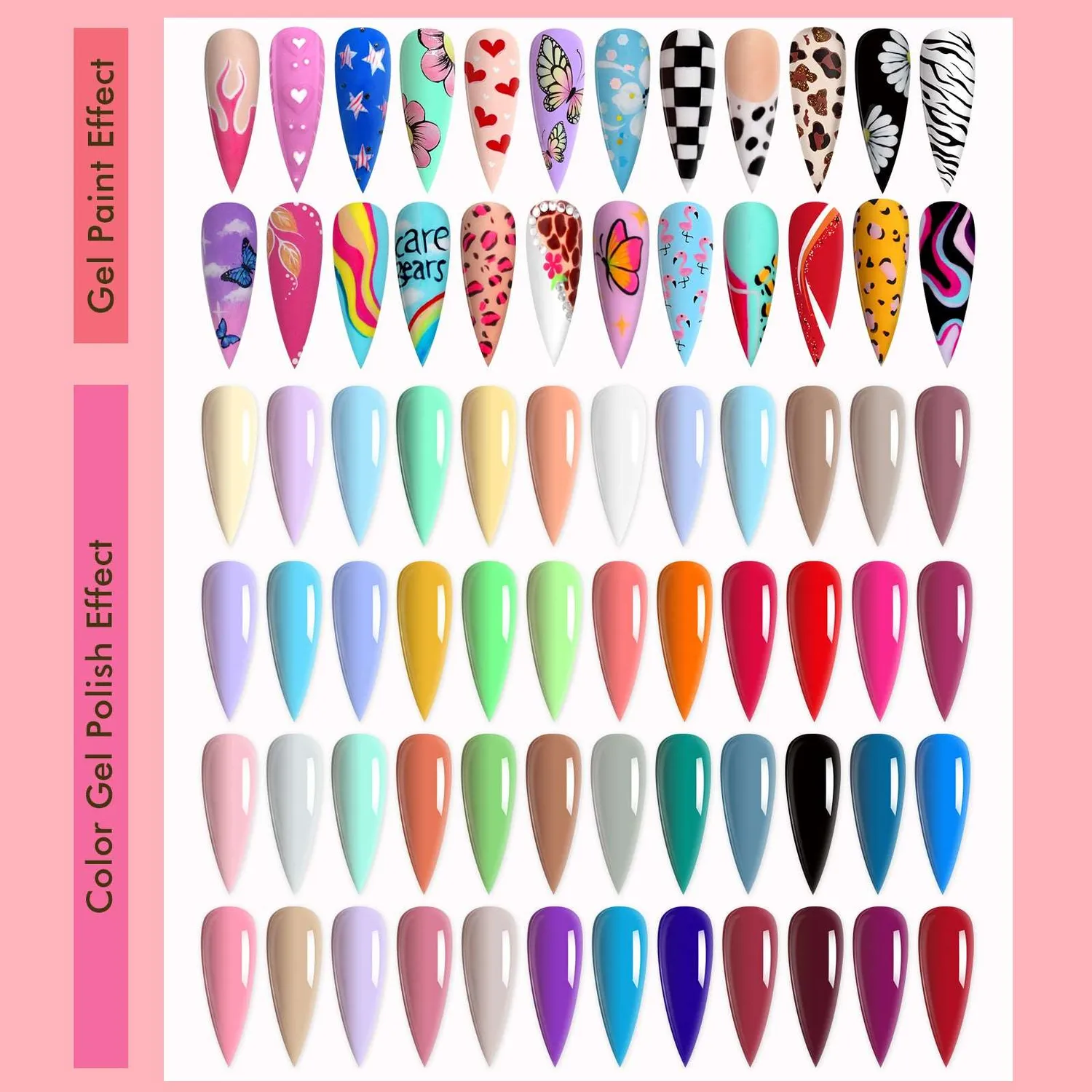 Saviland Gel Paint set 48 colori smalto nail art 8ml coprente