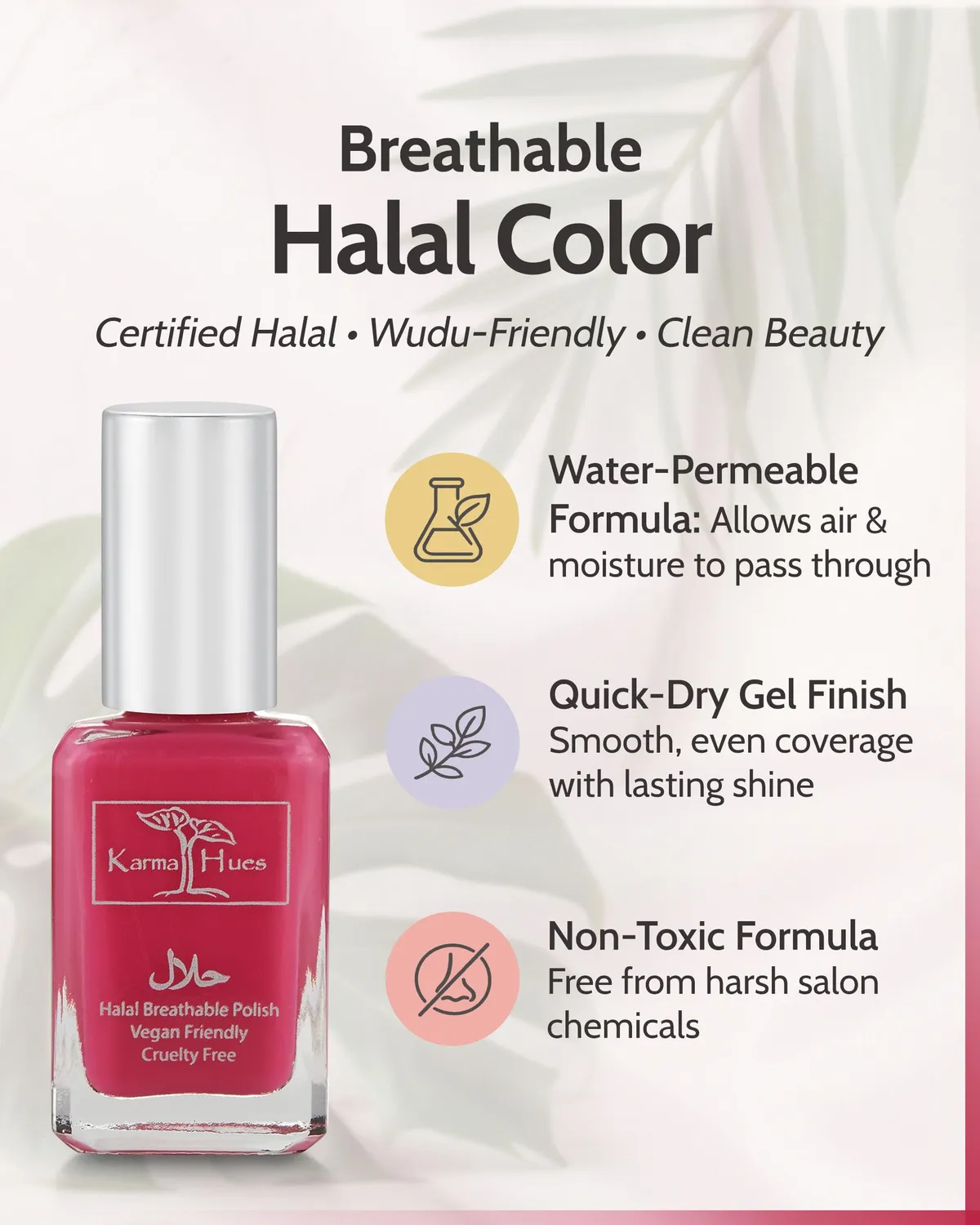 Karma Organic Halal Ayshah smalto unghie traspirante