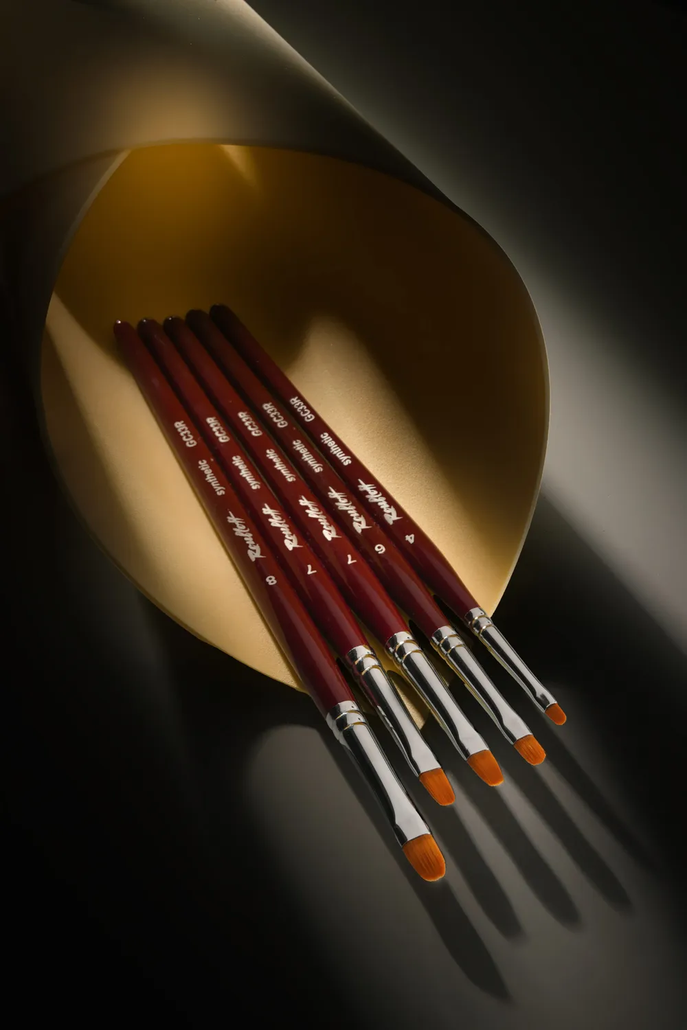Majida GC33R 7 pennello unghie ovale professionale