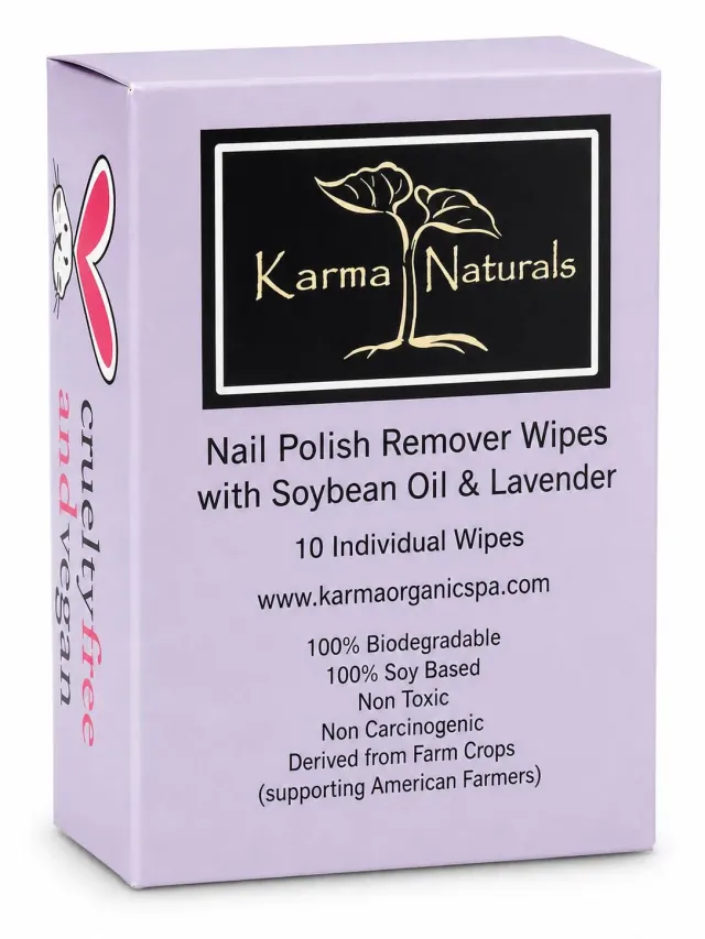 Karma Organic salviette solvente unghie senza acetone