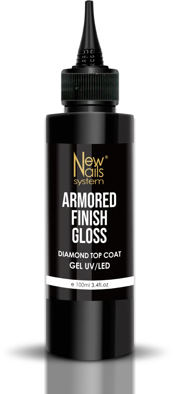 New Nails System Armored Finish Gloss top coat 100 ml effetto vetro