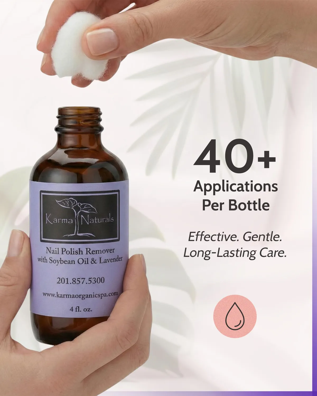 Karma Organic Soia Lavanda solvente unghie 118ml senza acetone