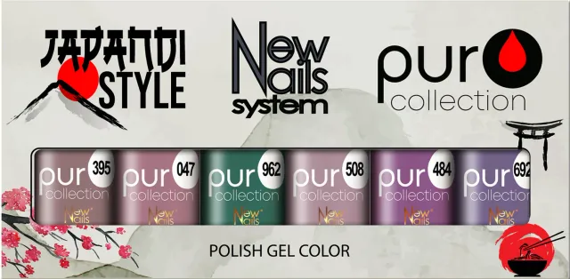 New Nails System Japandi Style Set 6 smalti semipermanenti UV/LED neutri