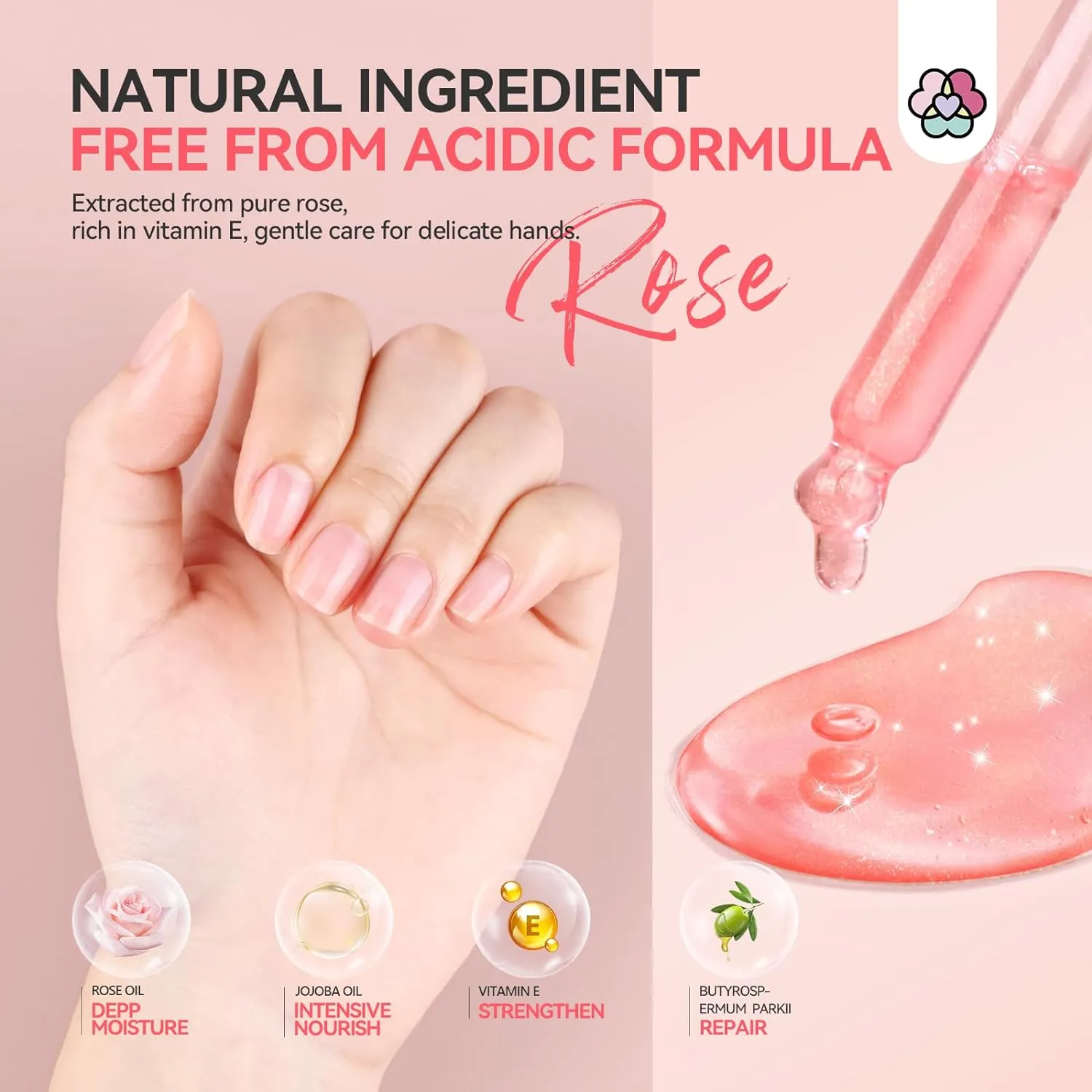 Saviland Rosehip olio cuticole vitamina E 40 ml rosa