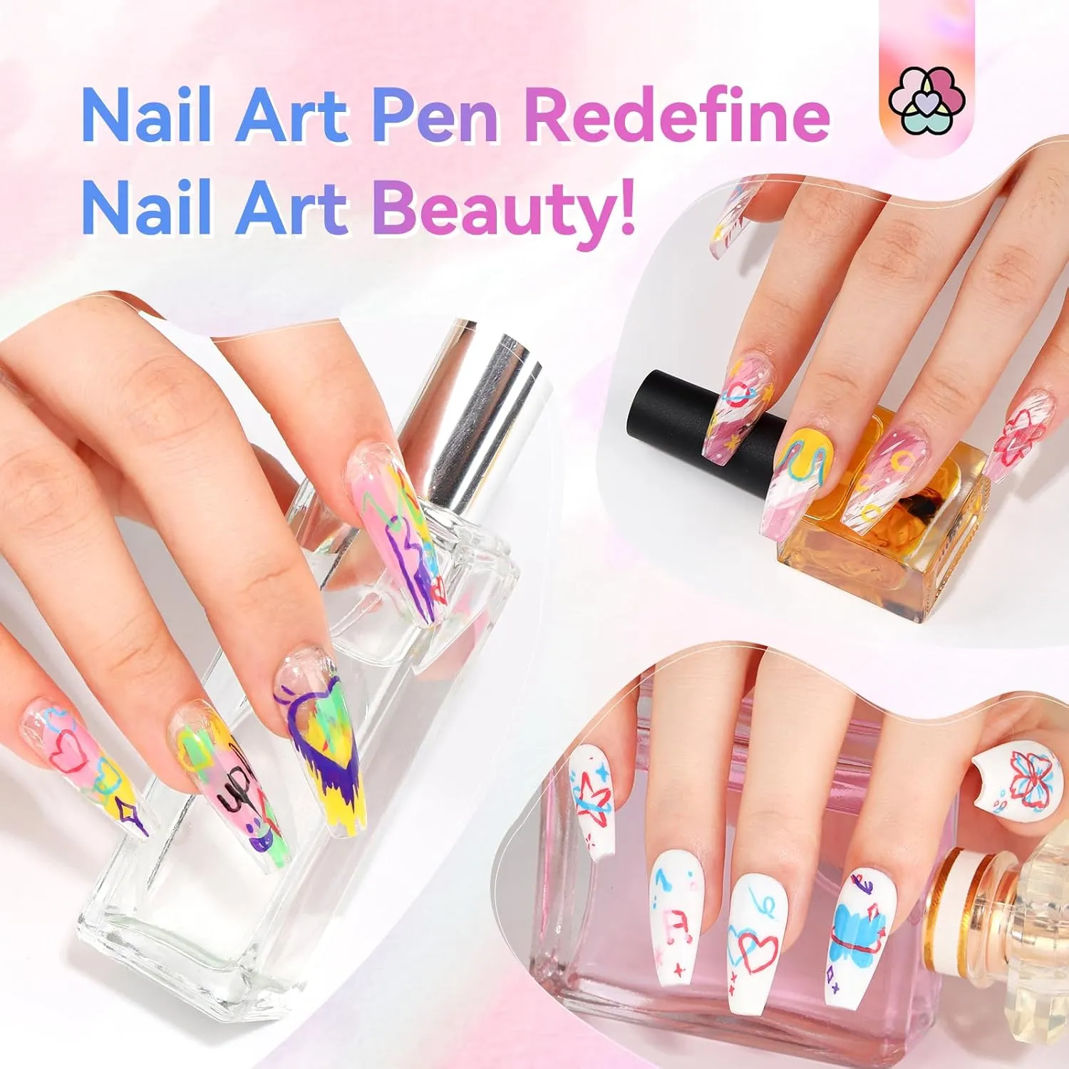 Saviland Penne Nail Art Asciugatura Rapida 12 Colori all’Acqua
