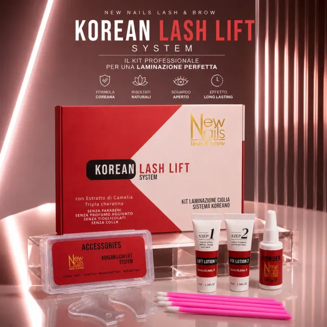 New Nails Korean Lash Lift kit laminazione ciglia coreano