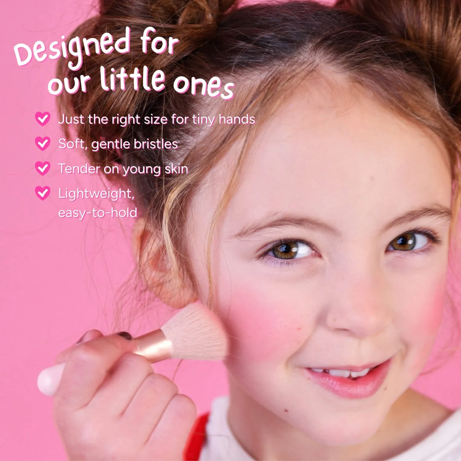 Miss Nella Brush Set pennelli trucco bambina manico leggero