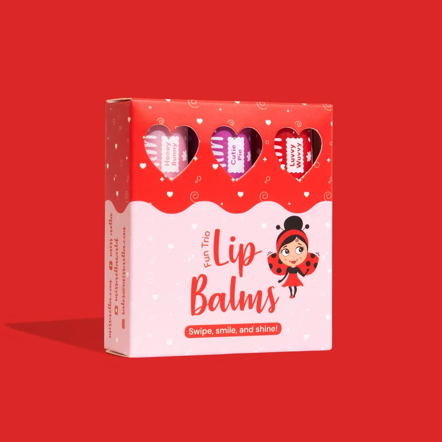 Miss Nella Lip Balm Trio balsamo labbra bimba 3 pezzi