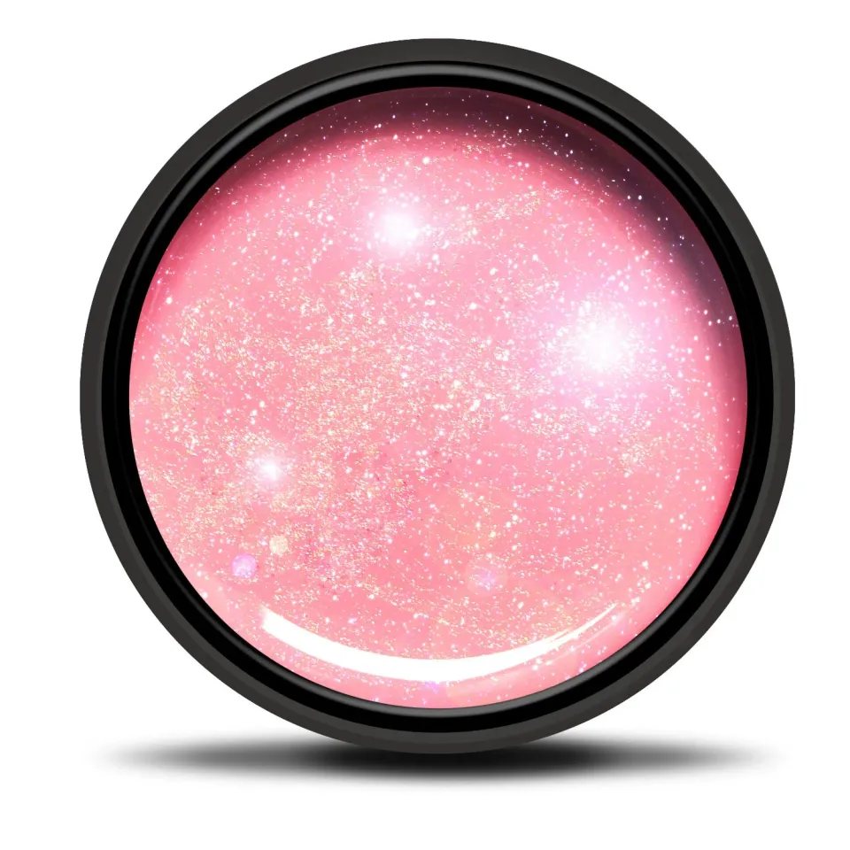 New Nails System Pink Star gel costruttore 50 g rosa latte glitter