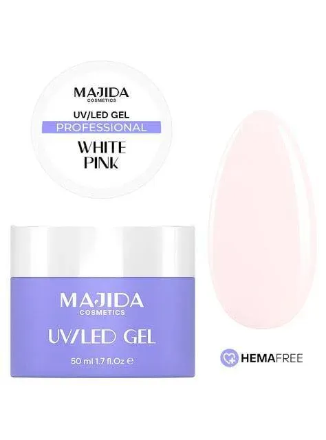 Majida Professional Gel White Pink gel 50 ml rosa coprente