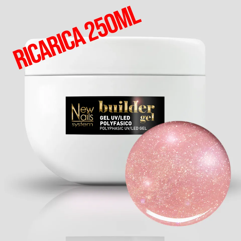 New Nails System Cover Star Classic gel costruttore microglitter 250 ml