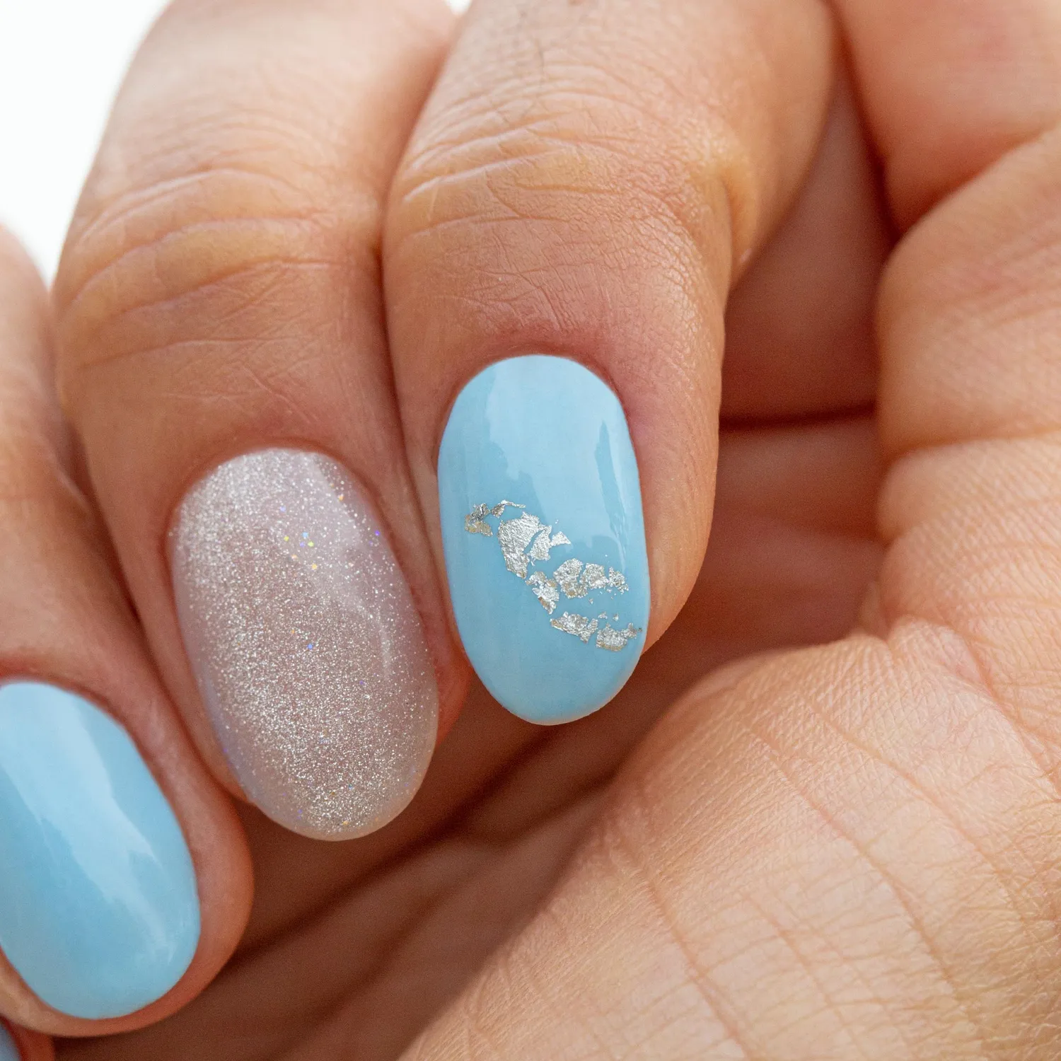 Mesauda Gelegant Silver Foil nail art 0,3 g argento