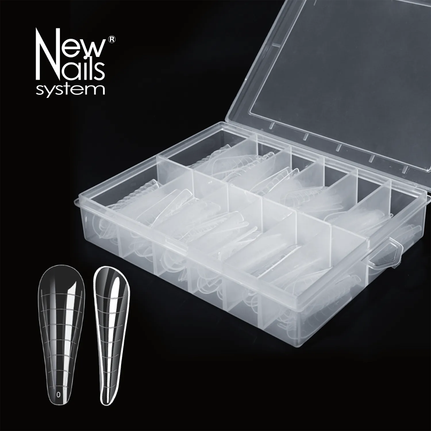 New Nails System Medium Almond Dual Form Mandorla 120 pz