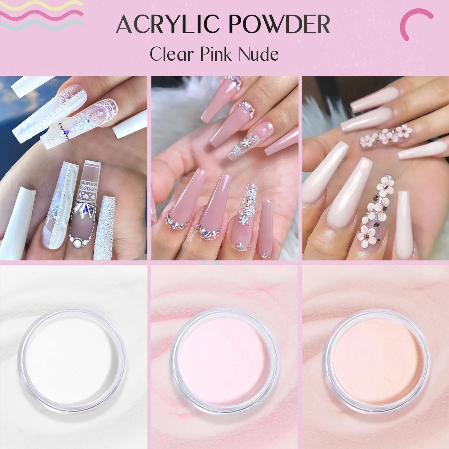 Saviland Kit Unghie Acriliche Basic Starter Pratica Casa