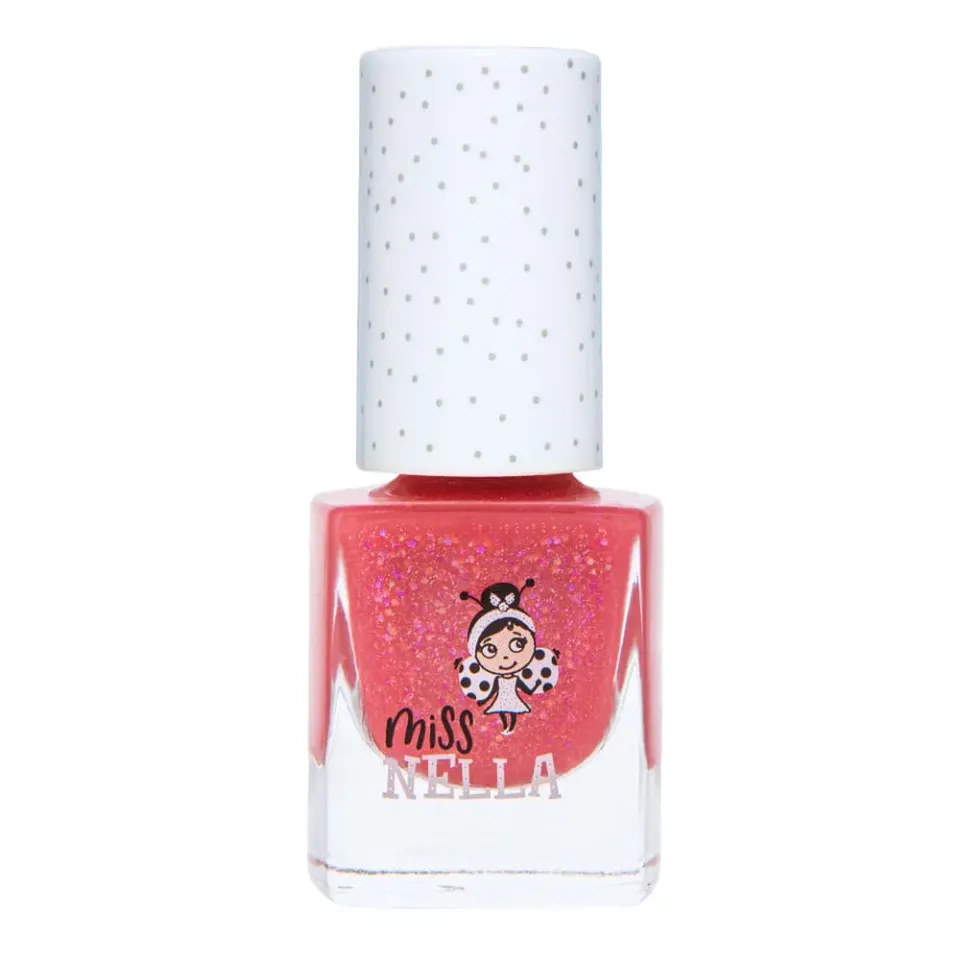 Miss Nella Sugar Hugs smalto rosa glitter peel off