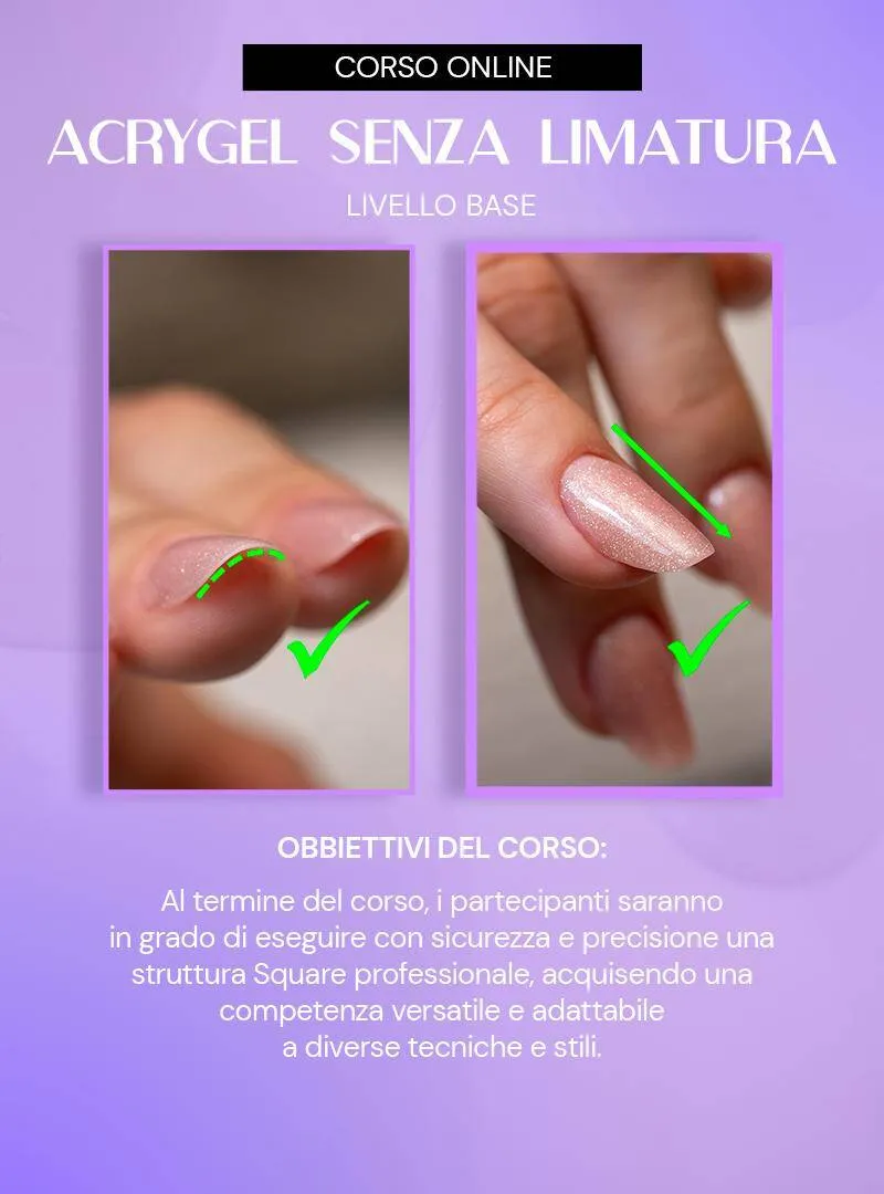 Majida Acrygel Senza Limatura corso online con master 1 corso