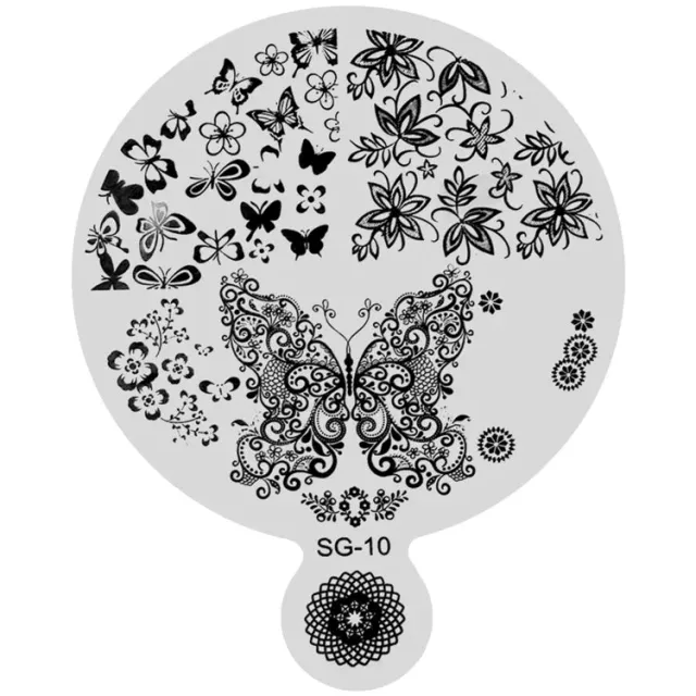 New Nails System Stamping Plate 10 Piastra Nail Art