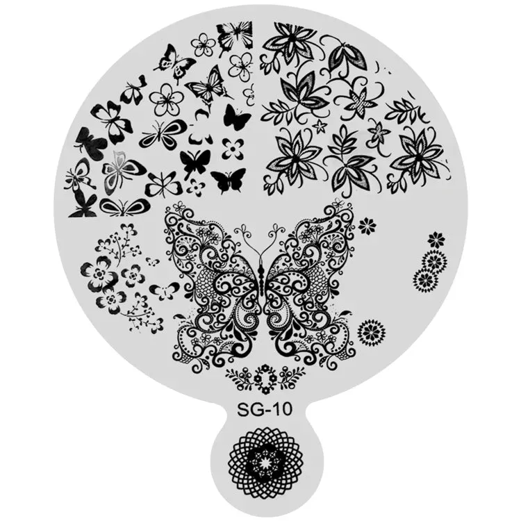 New Nails System Stamping Plate 10 Piastra Nail Art