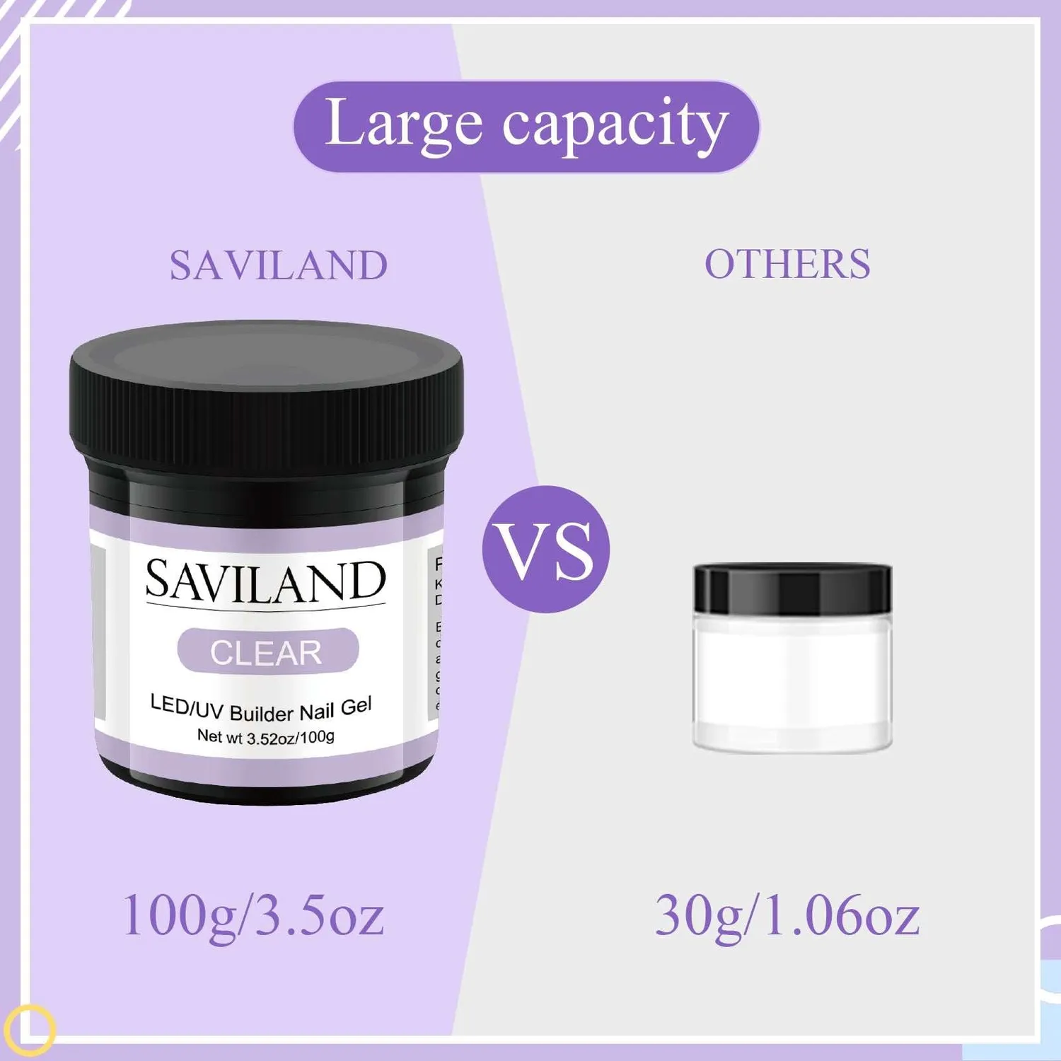 Saviland Builder Gel Trasparente in Boccetta 100g Extra