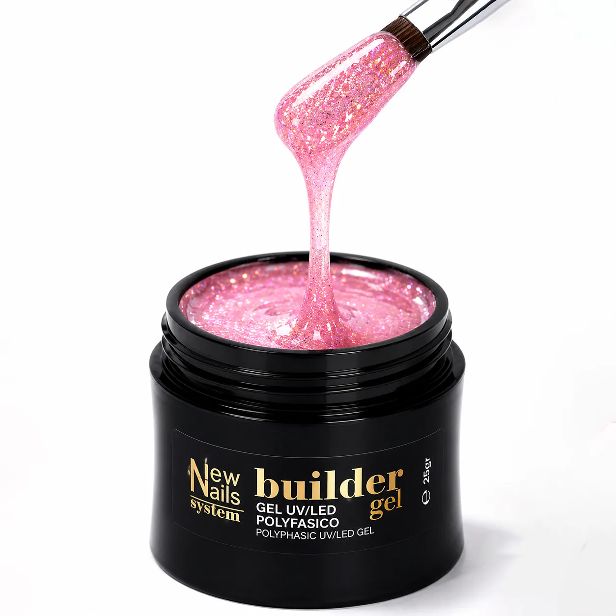 New Nails System Starlight Kit 4 gel costruttore olografico 25 g