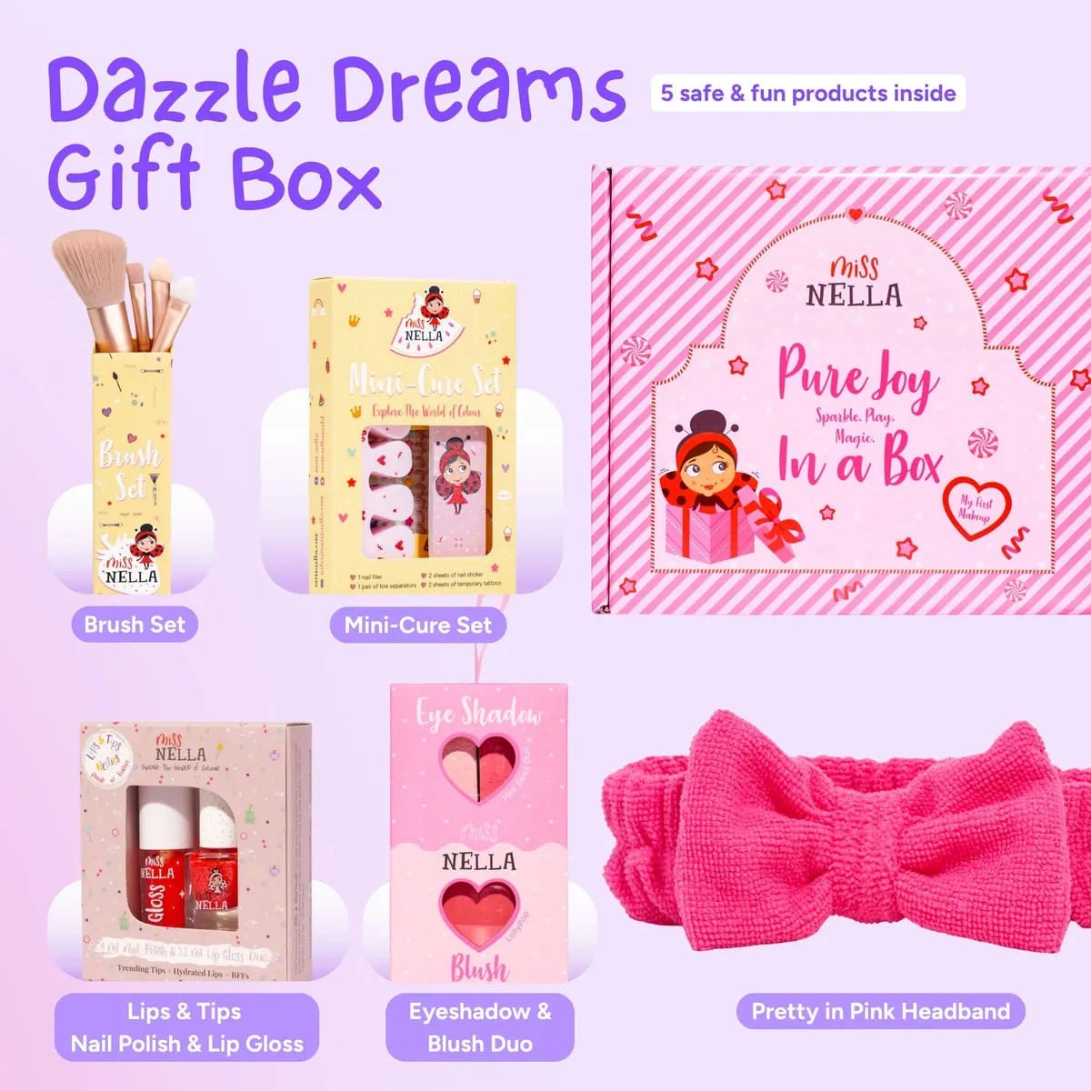 Miss Nella Mini Marvels Box set regalo trucco bambina glitter