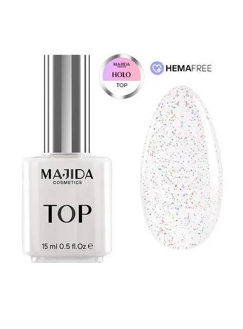 Majida Cosmetics Holo Top Coat 15ml olografico