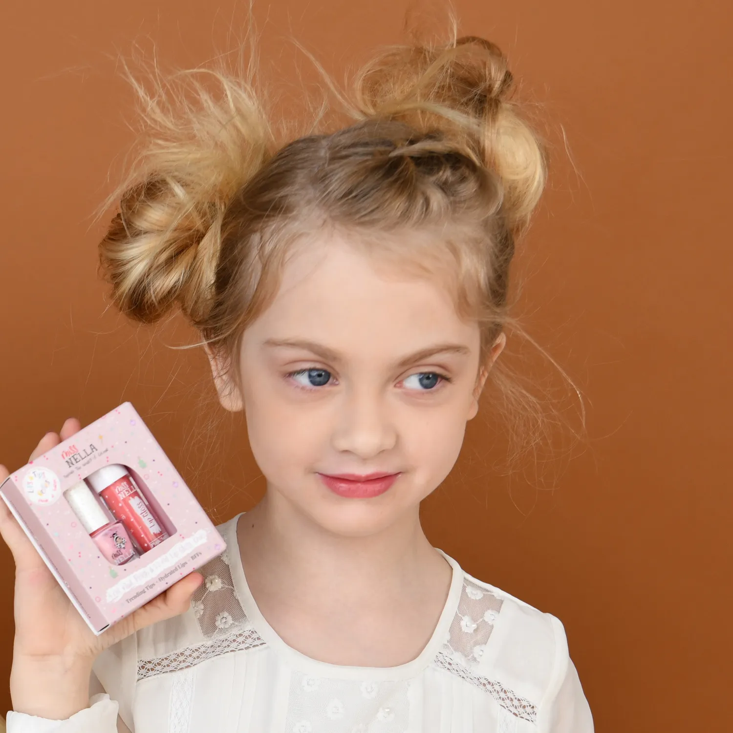 Miss Nella Sugar Hugs Gloss Pink Secret duo labbra smalto