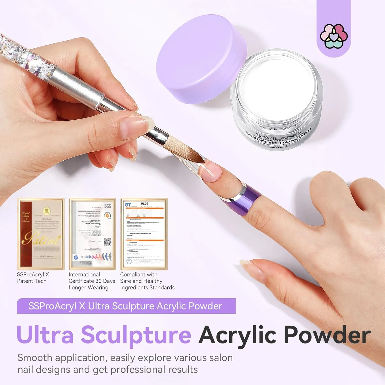 Saviland SSProAcryl X polvere acrilica trasparente
