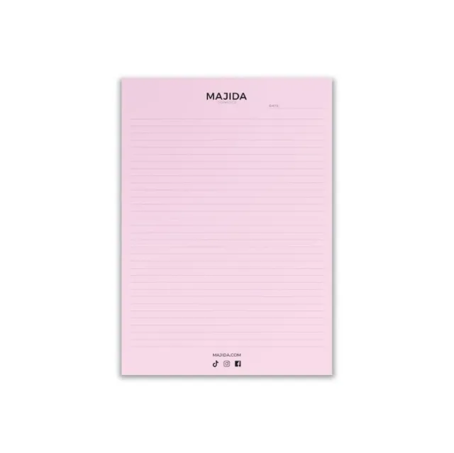 Majida Cosmetics Block Notes Rosa accessorio salone