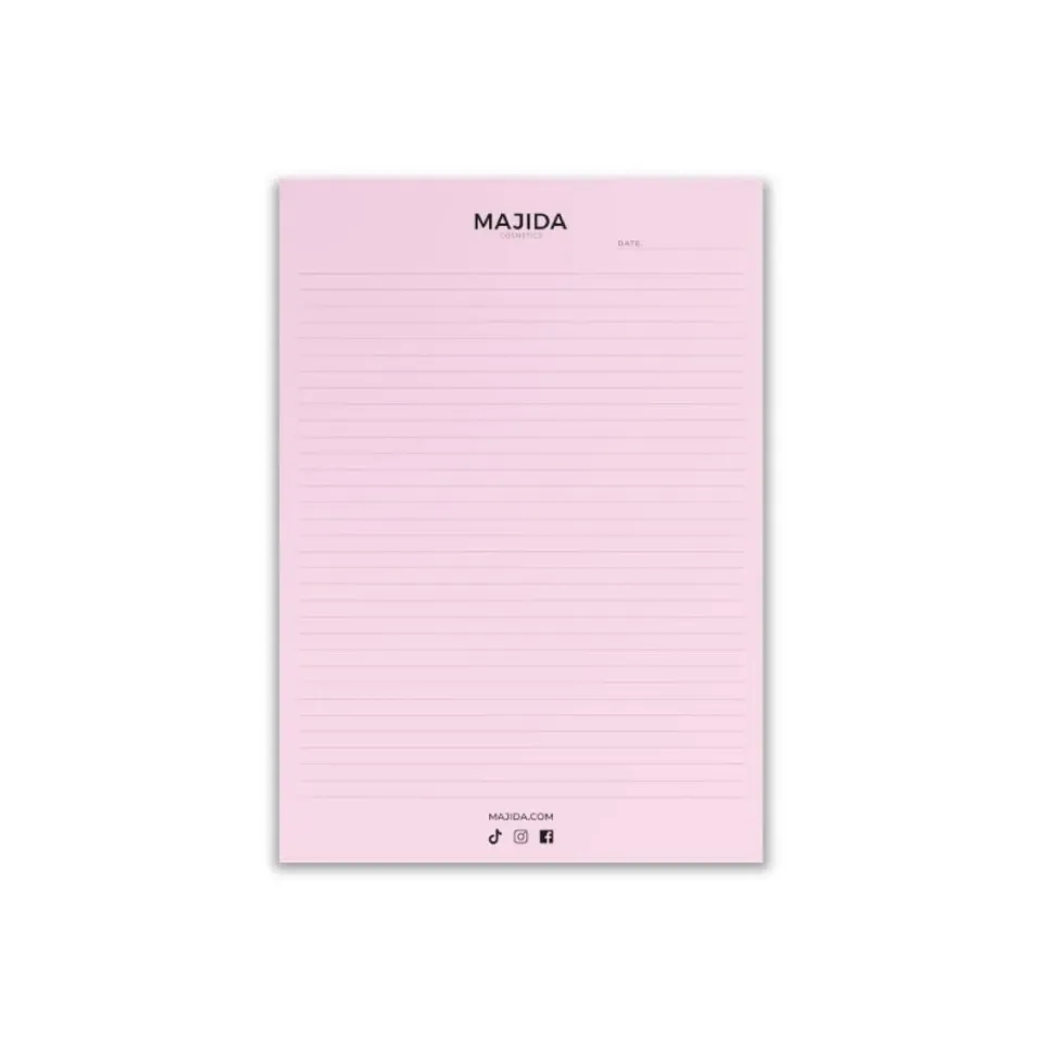 Majida Cosmetics Block Notes Rosa accessorio salone