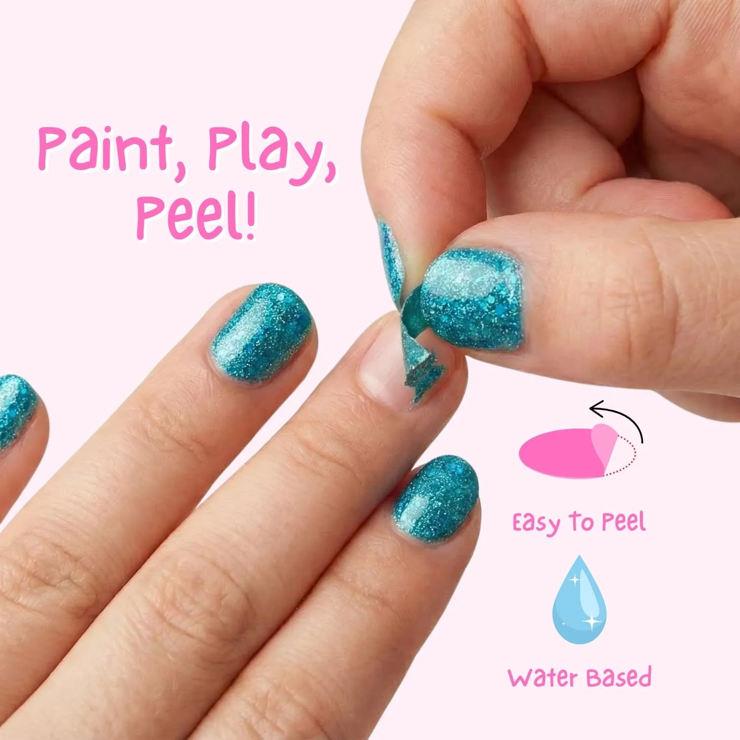 Miss Nella MN26 Blue the Candles smalto blu shimmer bimba