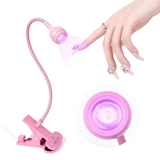 Saviland Lampada UV Unghie Collo Oca Rosa Flash 10s