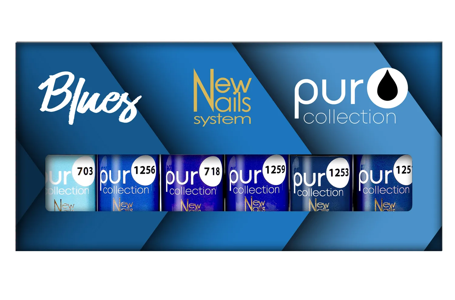 New Nails System Blues Collection smalto semipermanente 6 blu